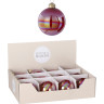 Набор HOUSE OF SEASONS, 12 шт. Стеклянных новогодних шаров, диам. 8 см, красный 85840